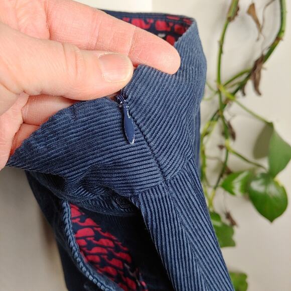 Vineyard Vines Corduroy Button Skirt, Navy, 4 - Picture 5 of 8
